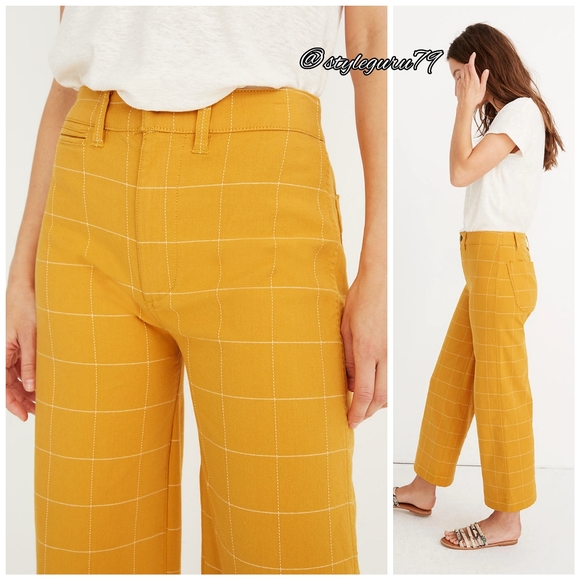NWT, Madewell,
Emmett Windowpane Crop Pants - Picture 2 of 3
